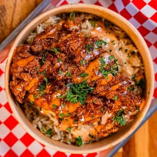 Fried CHICKEN Herb-Rice Bowl