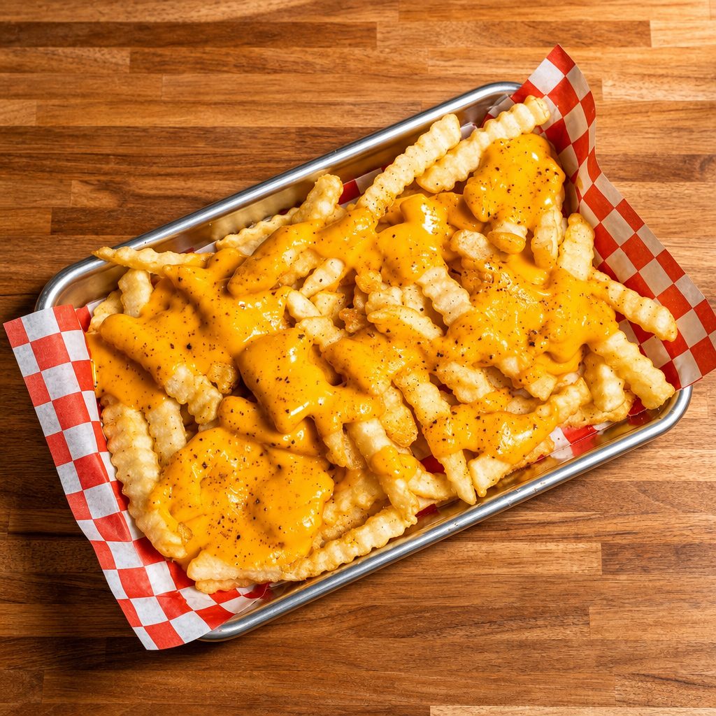 CHEESE FRIES.