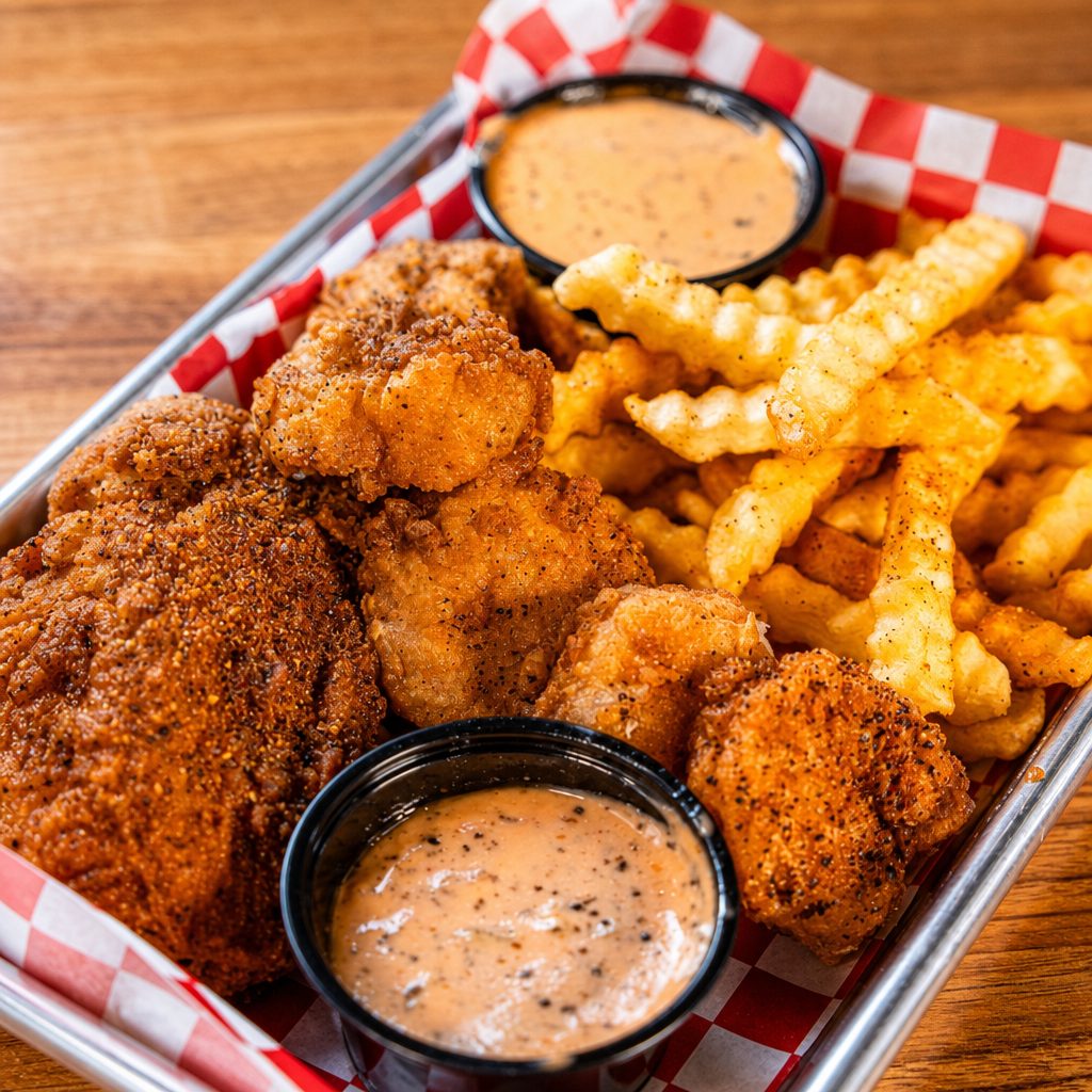 Fish and Shrimp (3) Basket.