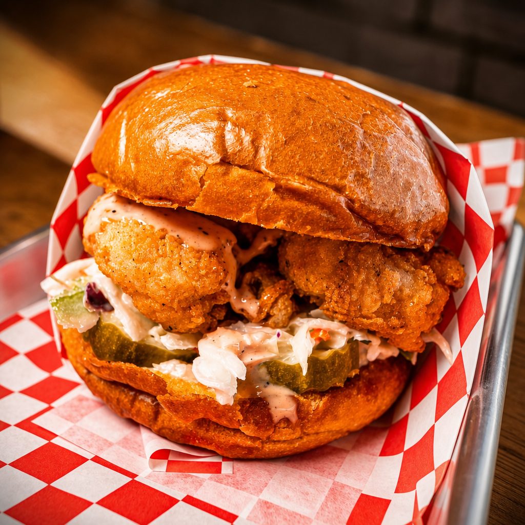 Shrimp Sandwich.