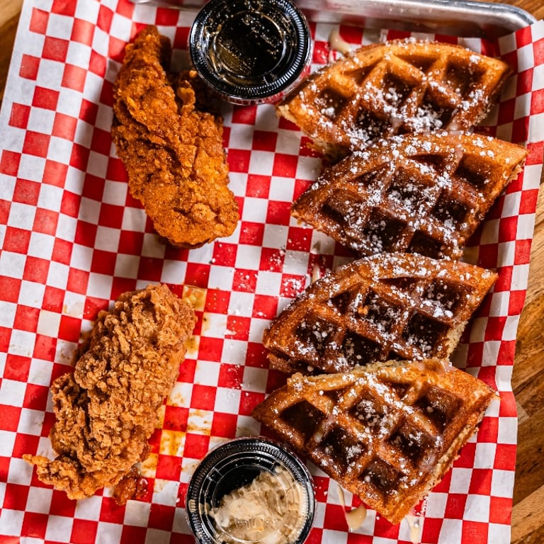 Delicious Chicken and Waffles Combo